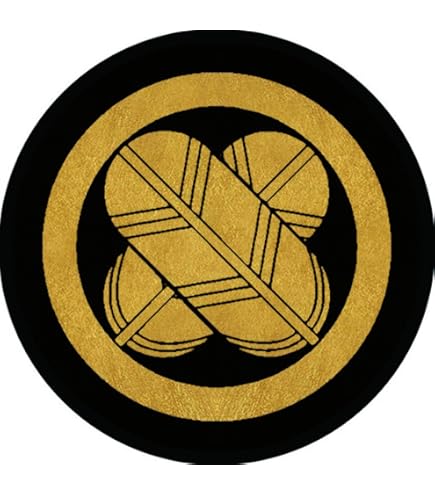 Amazon.co.jp: 家紋シール 井上鷹の羽紋 直径4cm 丸型 4枚セット